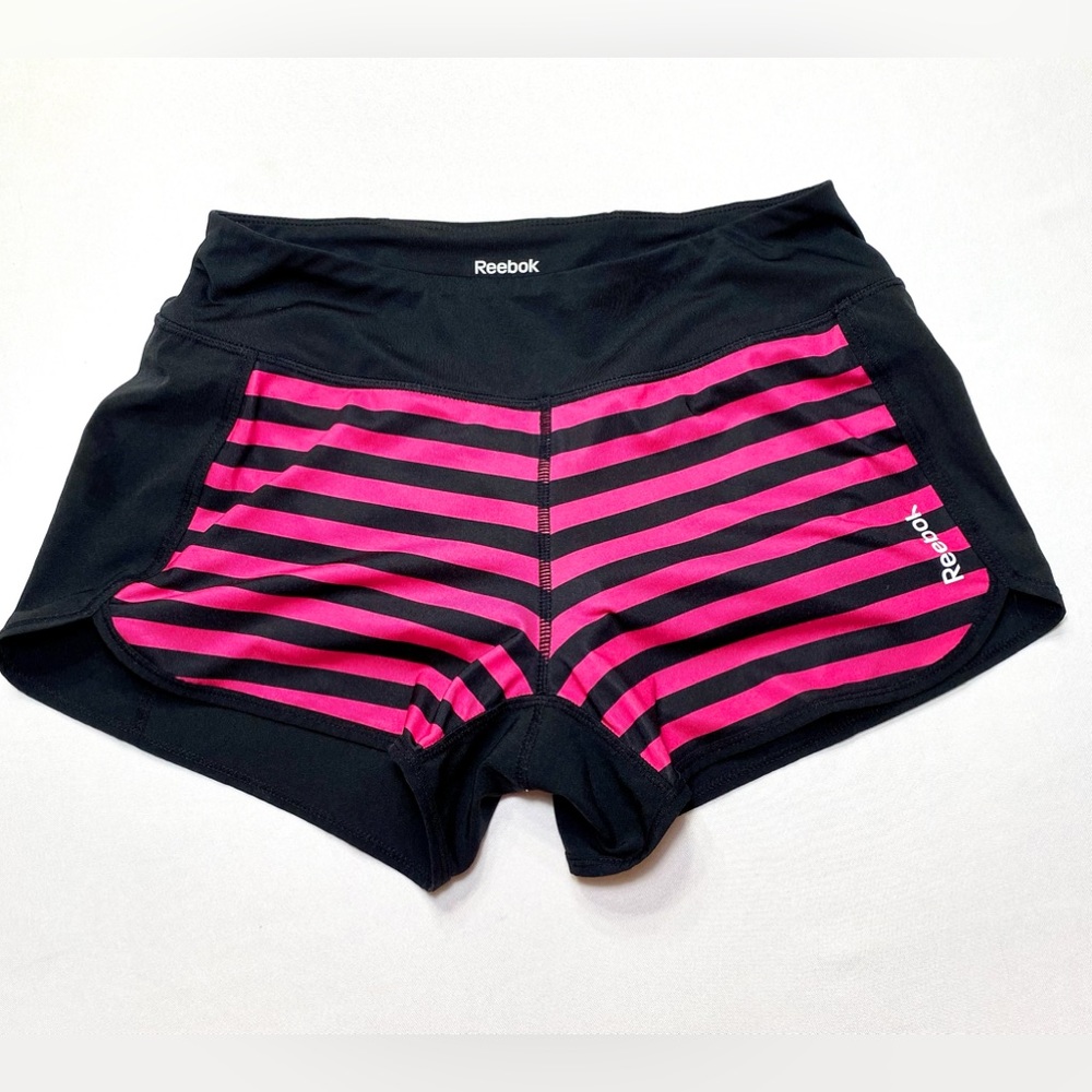 Shorts Bike Yoga Reebok’s Black and Pink Classic